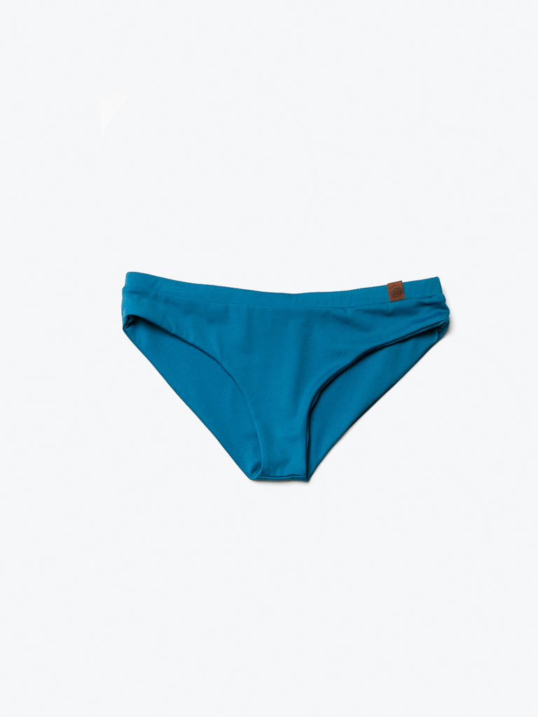 Muskoka Swim sustainable swim bottoms with band from front 